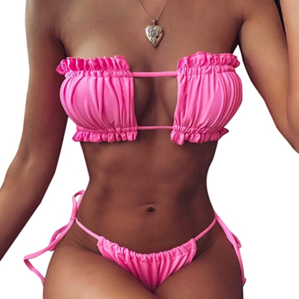 Byoauo women bandeau bathing suit
